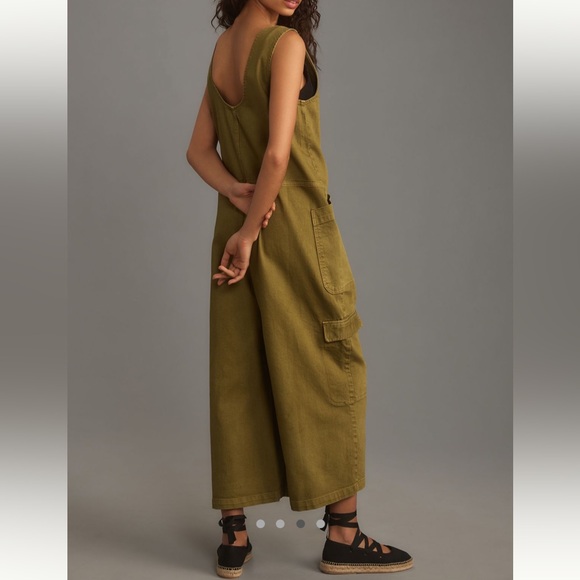 Pilcro Anthropologie Zip Front Wide Leg Jumpsuit - Picture 2 of 5